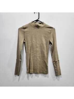 Free People Rickie Thermal Longsleeve Green